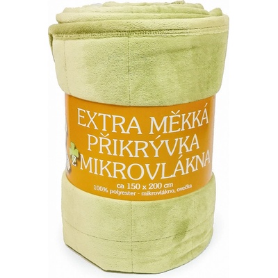Sleep-well Deka z mikrovlákna OVEČKA prošev jednobarevná pistáciová 150x200