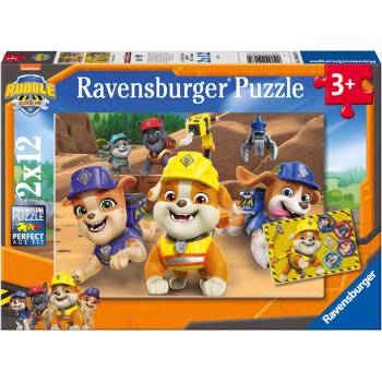 Ravensburger Пъзел Ravensburger от 2 x 12 части - Ръбъл и екипът му (12004167)