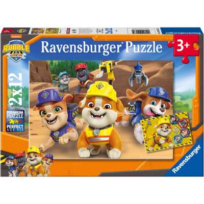 Ravensburger Пъзел Ravensburger от 2 x 12 части - Ръбъл и екипът му (12004167)