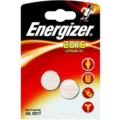 Energizer Батерия cr2016, 2 броя, energizer 626986 (626986)