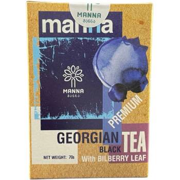 Manna Gruzínsky čaj Čierny s listom čučoriedky sypaný 70 g