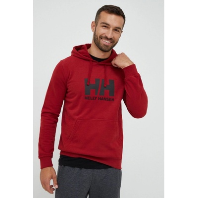 Helly Hansen Mikina HH LOGO HOODIE 33977 burgundské