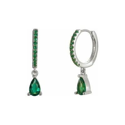 Carmine Medusa Dámske okrúhle náušnice so zirkónom, kvapka vody, jednoduché FE49901115048279HI