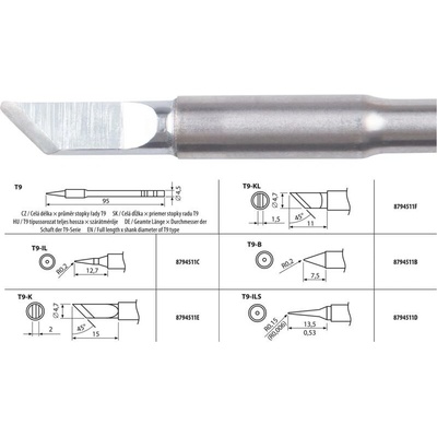 EXTOL Hrot pájecí, T9-K 8794511E