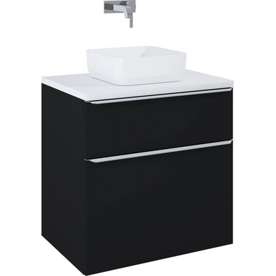 Elita Lofty skrinka 70x48.7x69.5 cm závesná kúpeľňová skrinka pod umývadlo čierna RE010700027160