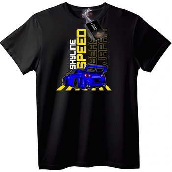 NOONEBRAND Тениска Skyline Скорост Япония - XS, White