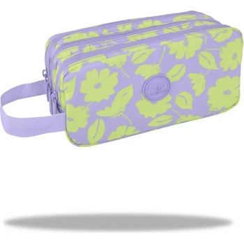 COOLPACK Ученически несесер с три ципа coolpack - primus - flores lila