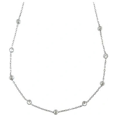 InfinitySilver Strieborný náhrdelník so zirkónmi a guľôčkami 16016845