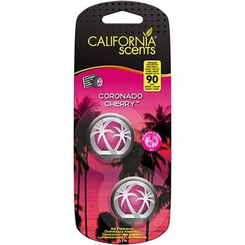 California Scents Mini Diffuser Coronado Cherry aроматизатор за автомобил 2 x 3 мл