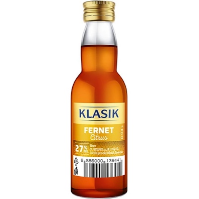 St. Nicolaus Klasik Fernet Citrus 27% 0,04 l (čistá fľaša)