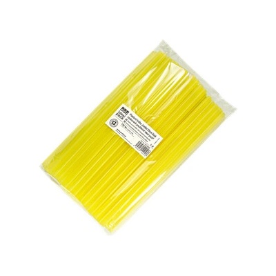 ECOFOL Plastové brčko Jumbo 25 cm žluté opakovaně použitelné ideal pack 150 ks