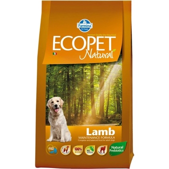 Ecopet Natural Dog Adult Medium Jahňa 2,5 kg