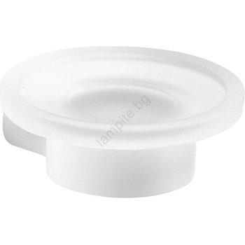 Gedy - стенна сапунерка PIRENEI млечно стъкло/матово бяло (SH0848)