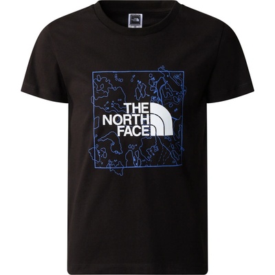 The North Face Детска тениска teen new s/s graphic tee tnf black/solar blue - xxl (nf0a877wtmi)