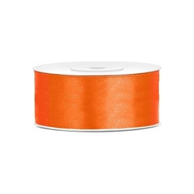 Saténová stuha oranžová 25 mm x 25 m