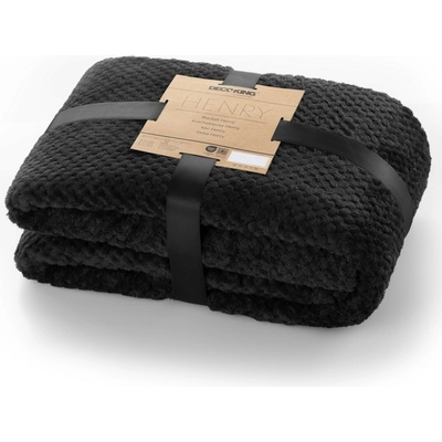 DecoKing Deka z mikrovlákna Toby čierna 150x200