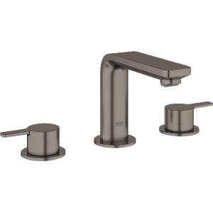 GROHE Lineare - Смесител за мивка с изход, монтаж с 3 отвора, четка Hard Graphite 20304AL1 (20304AL1)
