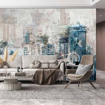 Decono Фототапет Абстрактен Град