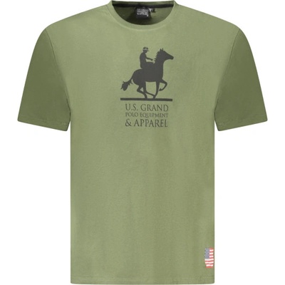 U. s. grand polo Мъжка тениска с къс ръкав us grand polo, Размер xl, Цвят Зелен (au02650_ve16verm)