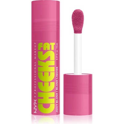 NYX Professional Makeup Fat Cheeks Juicy Blush течен руж цвят 07 Plum Pop 8ml