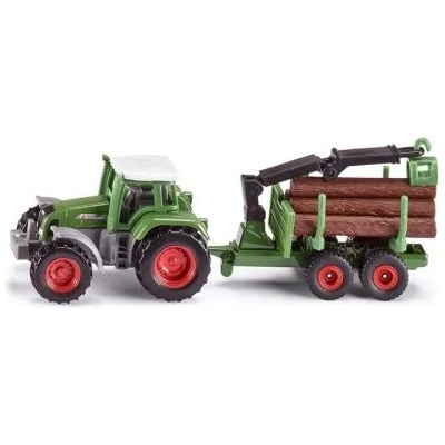SIKU - Играчка трактор с ремарке Tractor with foresty trailor (1645)