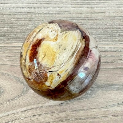 Nefertitis Zkamenělé dřevo koule Madagaskar 24 NF63084 - cca ø 7 cm, 475,9 g