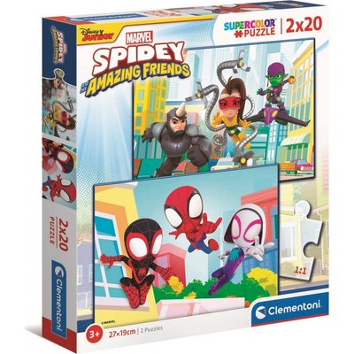 CLEMENTONI Spidey a jeho úžasní kamarádi 2x20 dílků