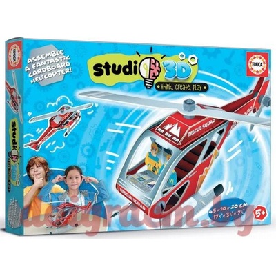 Educa 3D пъзел Educa 19187 - Хеликоптер (EDU19187)