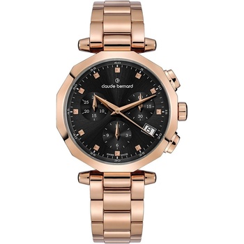 Claude Bernard Дамски часовник Claude Bernard Dress Code Chronograph - 10251-37RM-NANR (10251-37RM-NANR)