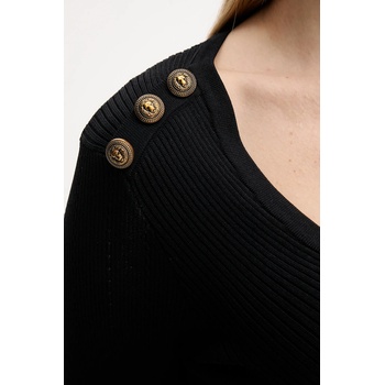 Gaudi Рокля Gaudi в черно къса разкроена 521FD13008 (521FD13008)