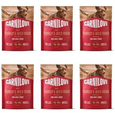 CARNILOVE Dog Pouch Turkey and Wildboar 6 x 300 g