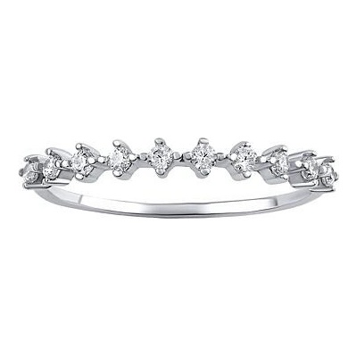 SILVEGO Strieborný prsteň Tatiana s čírymi Brilliance Zirconia DCC08041RW