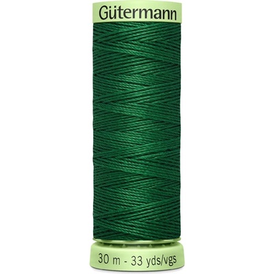 Knoflíková prošívací nit Gütermann zelená