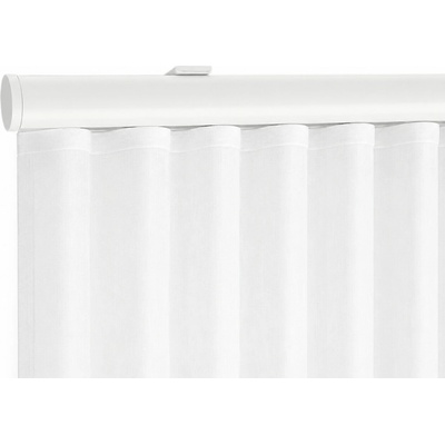Kovovégarnýže Kolejnice Deco wave bílá lesklá 101-150cm