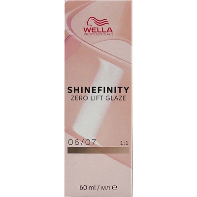 Wella Shinefinity Zero Lift Glaze 60 ml деми-перманентна боя 06/07 Dark Blonde Natural Brown