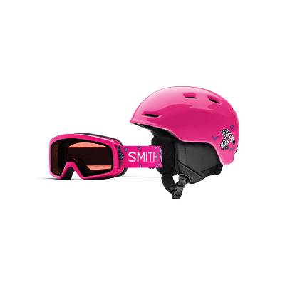Smith ZOOM JR/RASCAL PINK SKATES / PATIN ROSES snowboardová helma - 48-53 růžová