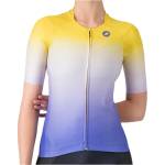 Castelli Дамска фланелка с къс ръкав за колоездене Castelli Women's UPF Jersey Cycling jersey - Mango Mojito / Ultraviolet - размер XL (156-2751-0115)