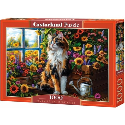 Castorland Kočičí meditace mezi květinami 1000 dielov
