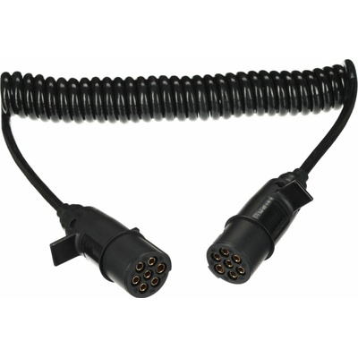 SIXTOL Trailer Cable 11 Propojovací spirálový kabel 7pin typ N, plastová zástrčka, 24 V, 3,5 m