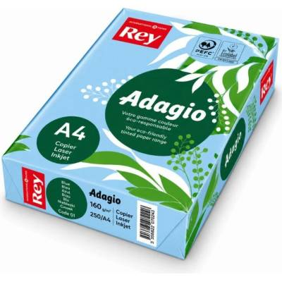 Rey Adagio barevný papír A4, 160g,250l, sv.modrý