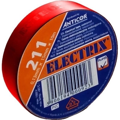 Ekectrix Páska211 PVC 19 mm 20 m červená
