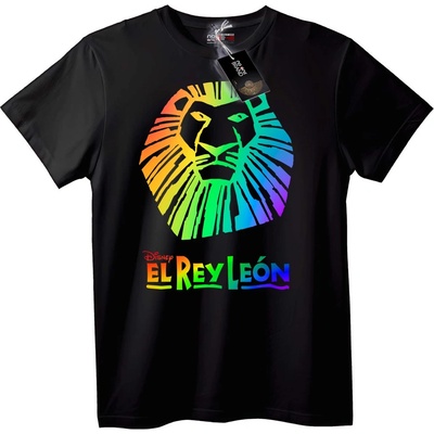 NOONEBRAND Тениска Дъгов Lion King - 6XL, White