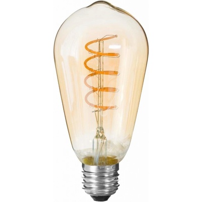 Dekorativní LED žárovka v oranžové barvě úspora energie ST64 4W Atmosphera