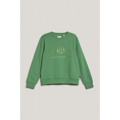 Gant Reg Tonal Shield C-Neck Sweat Dusty Green