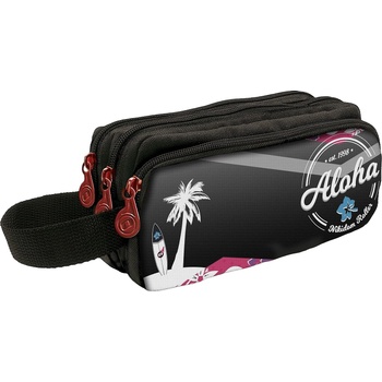 Image 1 of Nikidom Овален ученически несесер Nikidom - Aloha XL, с 3 ципа