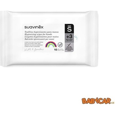 SUAVINEX DEZINFEKČNÍ ubrousky na ruce 10 ks