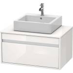 Duravit Ketho - Шкафче за умивалник 43x80x55 см, 1 чекмедже, лъскаво бяло KT669402222 (KT669402222)