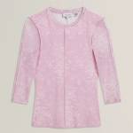 Ted Baker Ted Baker Mesh Print Top - Pl-Pink