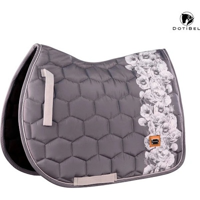 Dotibel podsedlová dečka NOVA GRAFIT ŠEDÉ RŮŽE