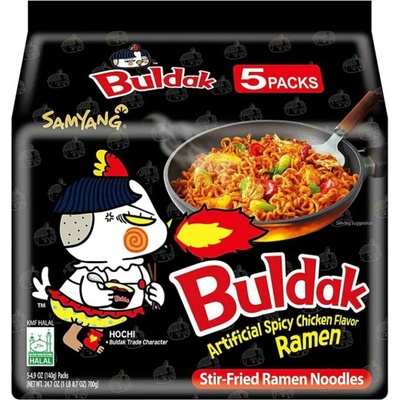 Samyang Pikantný smažený kurací ramen Buldak 700 g